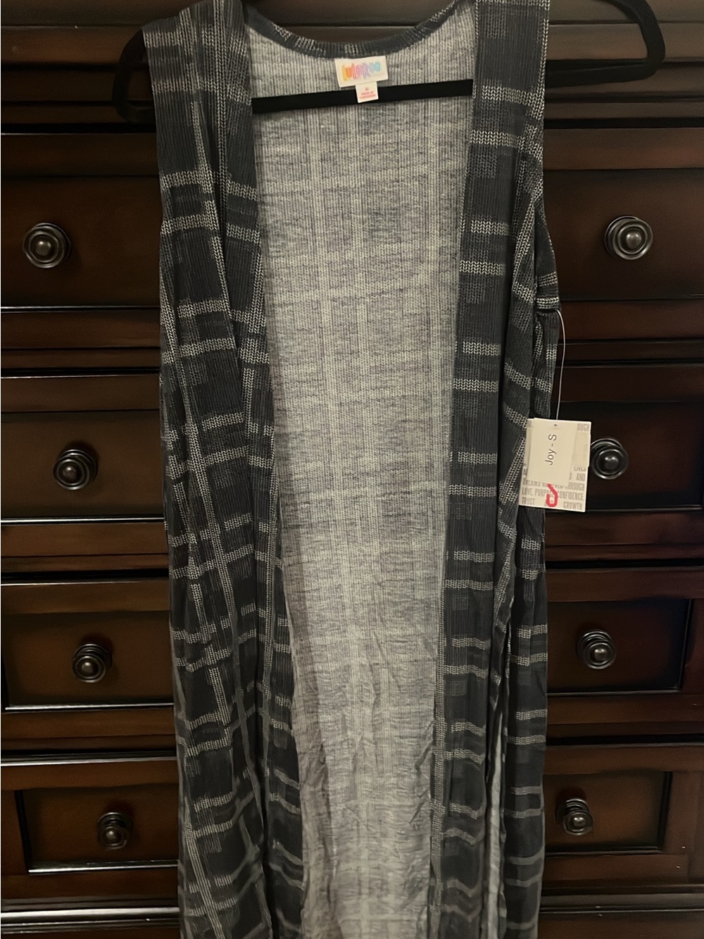Plaid Duster Vest